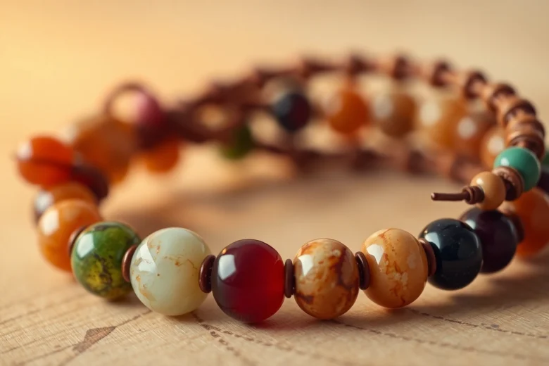 Stylish bracelet with natural stones for bransoletka z kamieni naturalnych made with