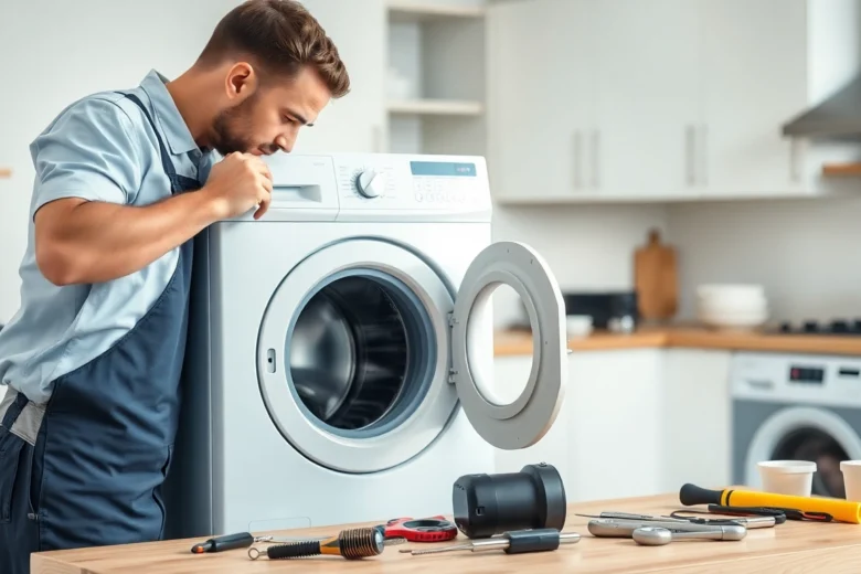 Expert washing machine repair Toronto specialists fixing a washer quickly and efficiently in a