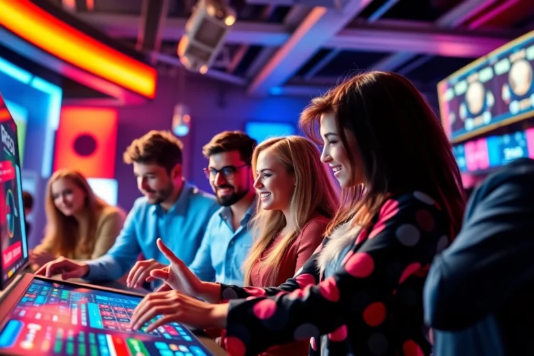 Winbuzz platform displaying sports betting and casino options with engaged users and digital