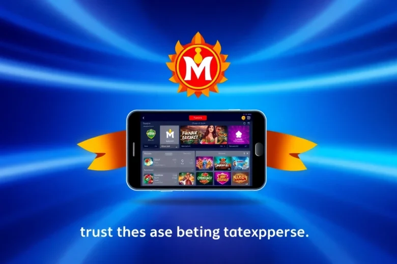 Mahadev Book platform showcasing betting odds and casino games on a mobile device, symbolizing