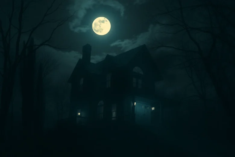 Thumbnail showing a terrifying horror video scene with ghostly figures in a dark forest, evoking fear and suspense for viewers seeking horror videos.