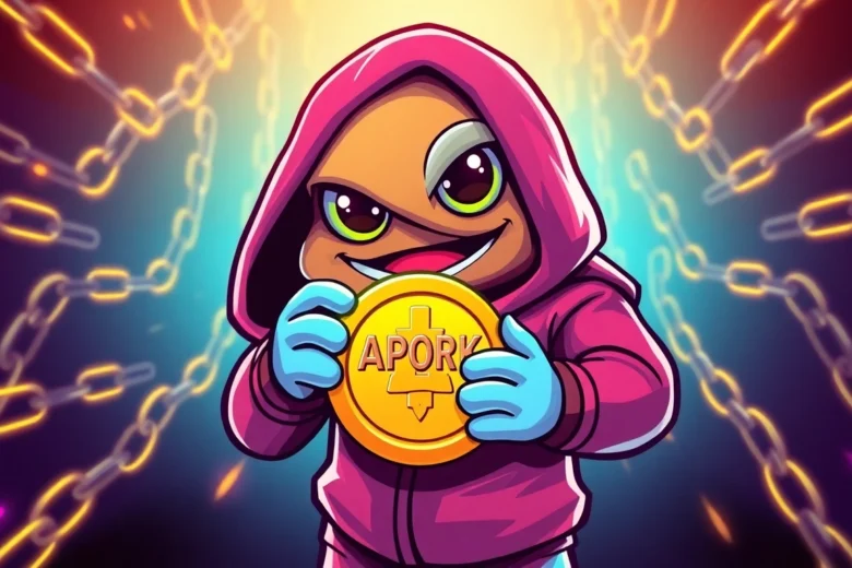 Vibrant Crypto Meme Coin image featuring Pepe mascot and multi-chain graphics for Angry Pepe