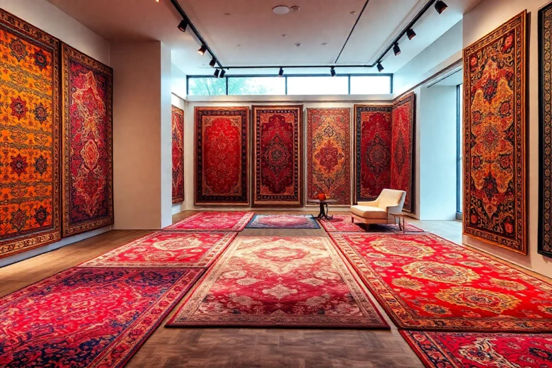 High-quality Tappeti a Milano with vibrant colors and intricate designs showcased in a stylish