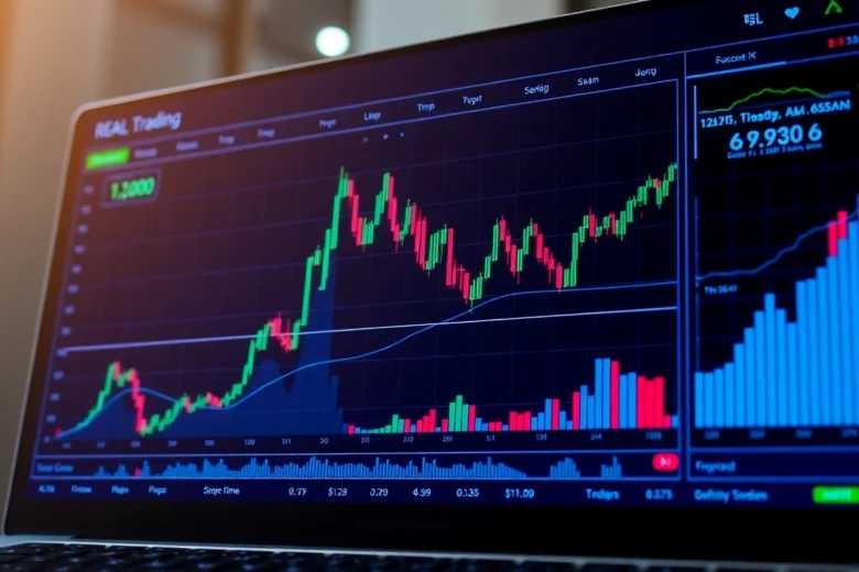 Trading view platform displaying advanced market charts and real-time data analysis for traders
